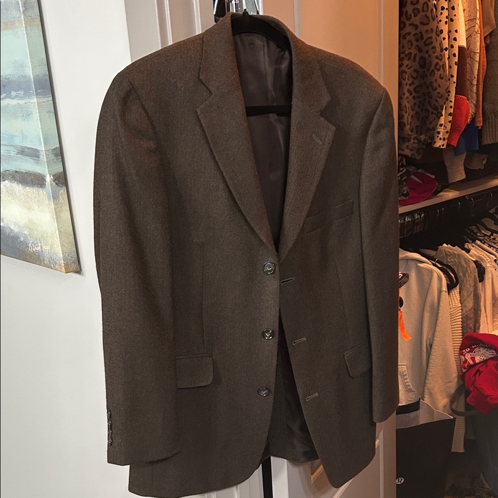 Stafford Dark Brown Men's Blazer